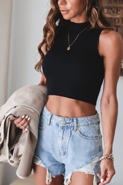 Anna Frayed Denim Shorts-FINAL SALE