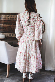 The Cristiana Floral Midi Dress-FINAL SALE