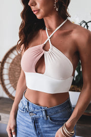 Kat Colorblock Crop Top