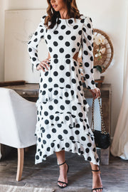 The Tatiana Printed Ruffle Dress