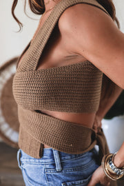 Kristen Self Wrap Knit Top