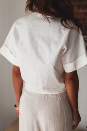 The Cassie Front Tie Crop Top