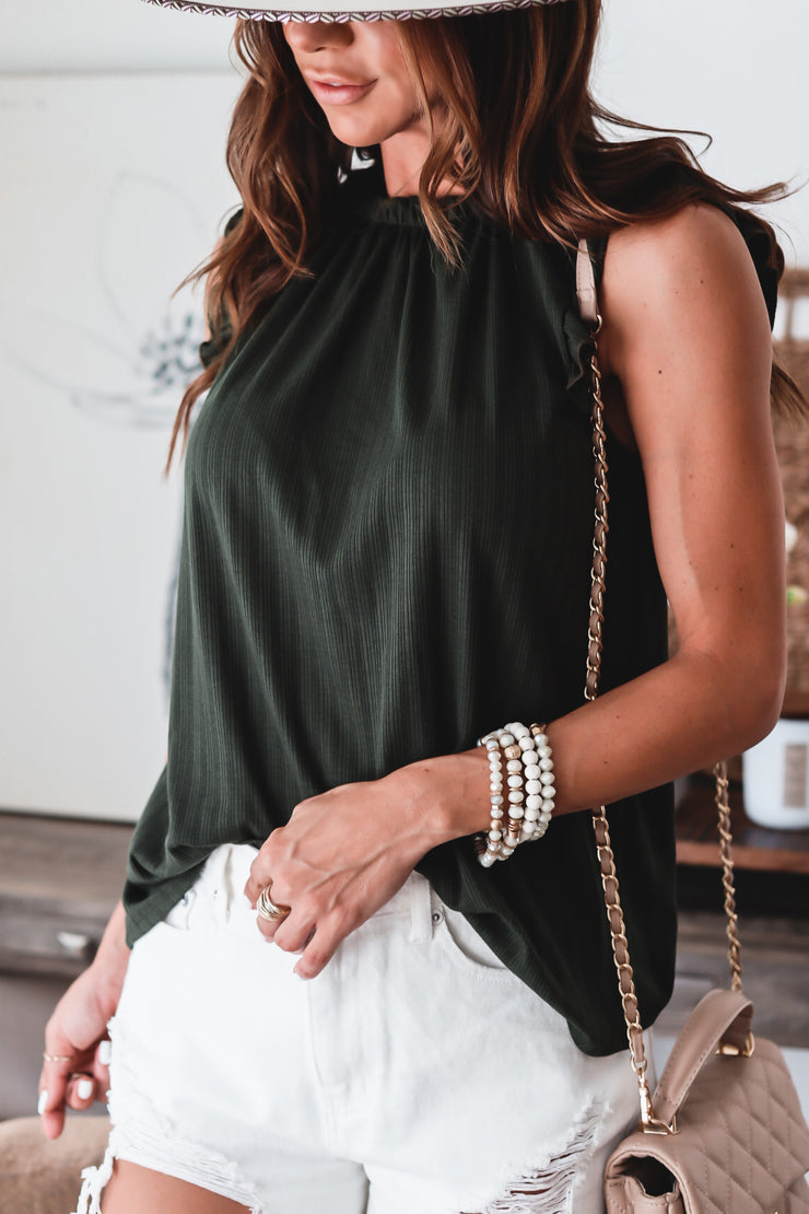 The Elise Ruffle Top