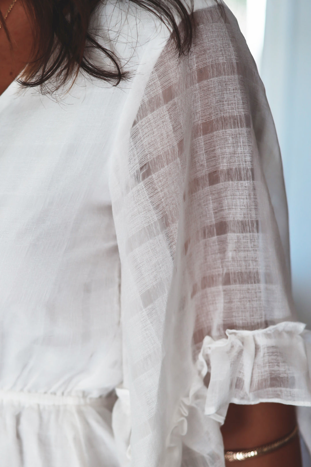 The Evelyn White Romper