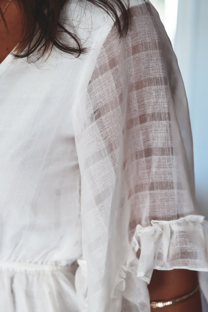 The Evelyn White Romper