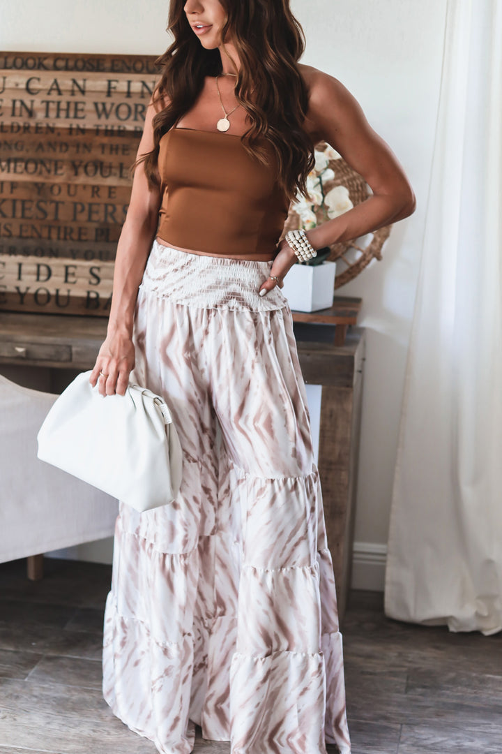 The Oceana Ruffle Wide Leg Pant