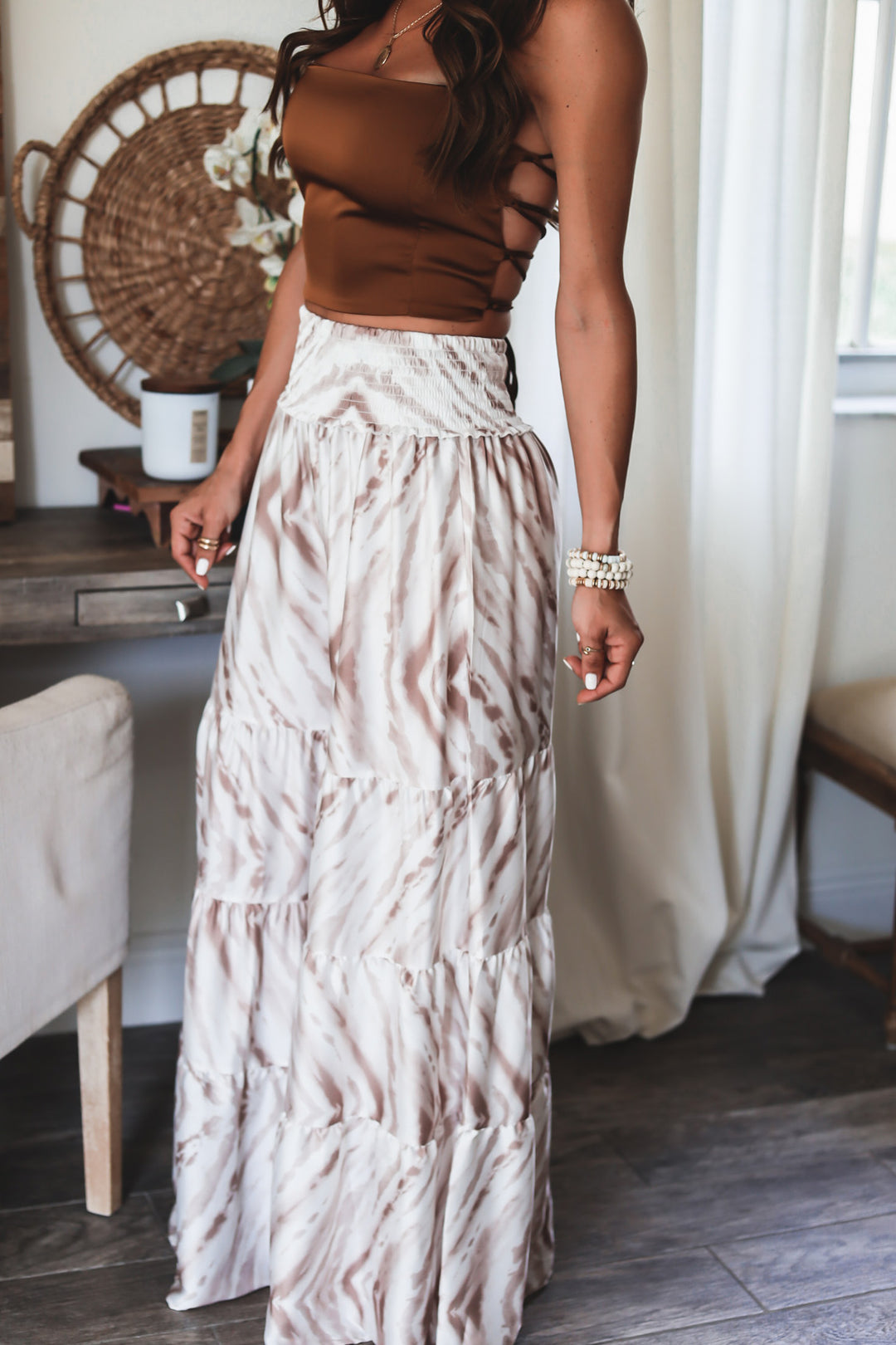The Oceana Ruffle Wide Leg Pant