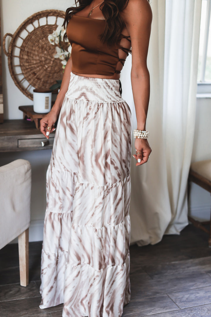 The Oceana Ruffle Wide Leg Pant