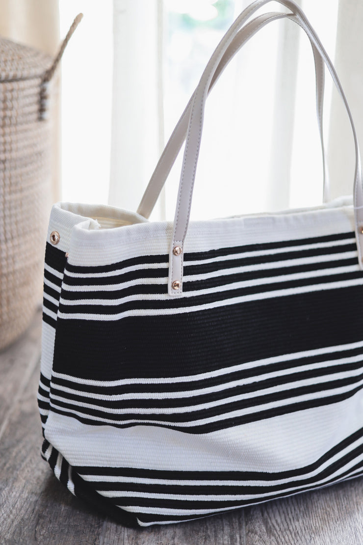 The Baja Beach Stripe Tote Bag