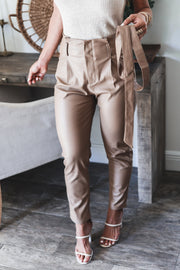 The Alaina Faux Leather Pant