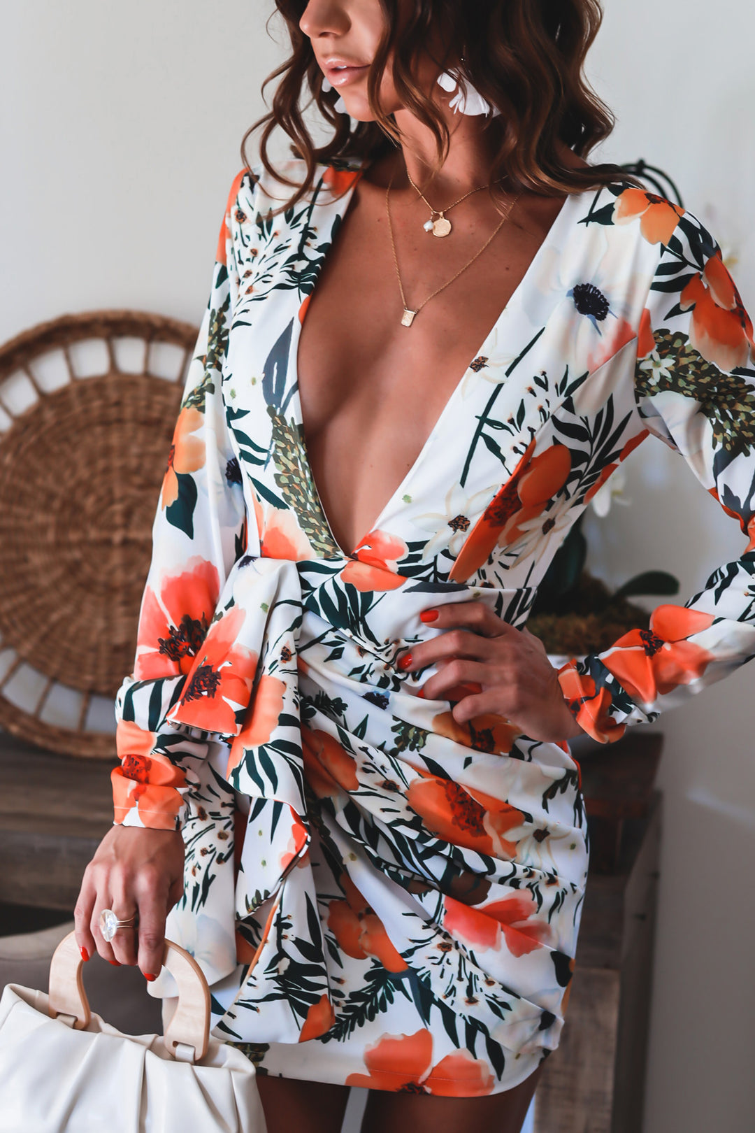 Minivestido Victoria Deep V