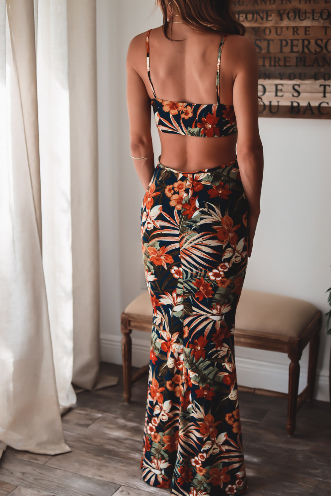 Villa Floral Maxi Dress