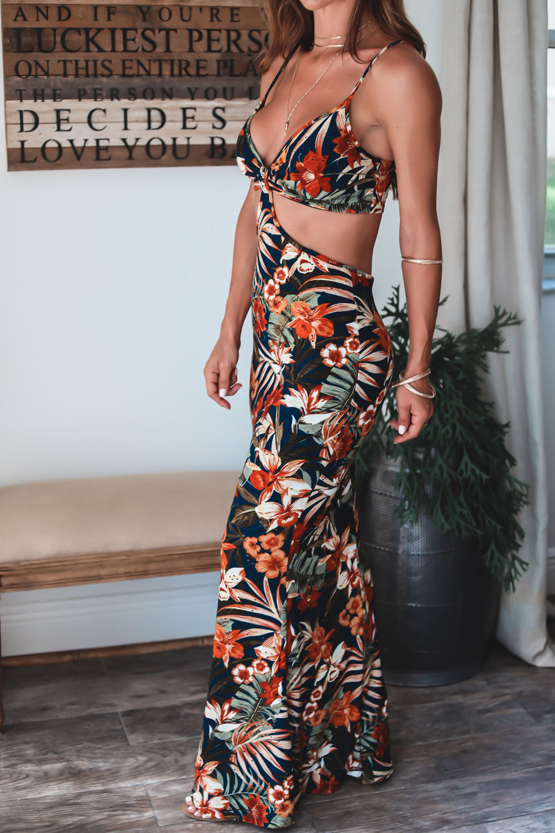 Villa Floral Maxi Dress