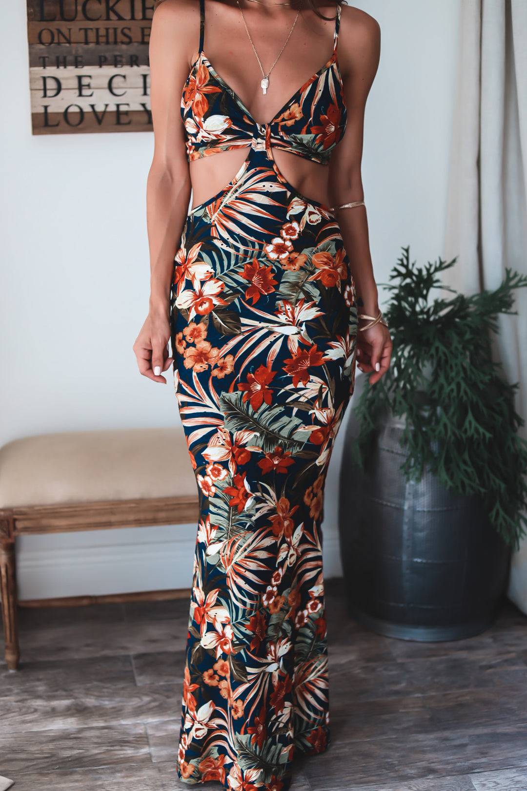 Villa Floral Maxi Dress