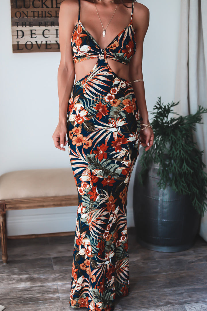 Villa Floral Maxi Dress