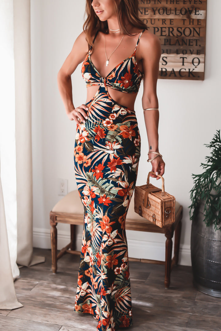 Villa Floral Maxi Dress