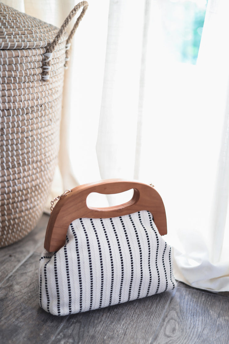 The Keys Wooden Handle Mini Bag-FINAL SALE